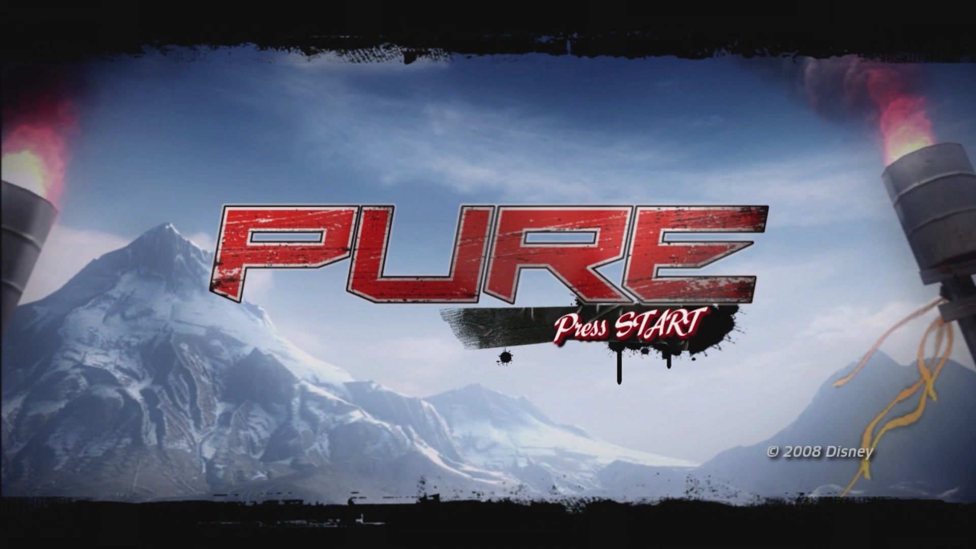 Pure title screen for Xbox 360